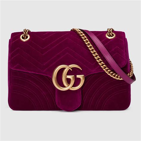 gucci velvet chain bag|gucci velvet bag price.